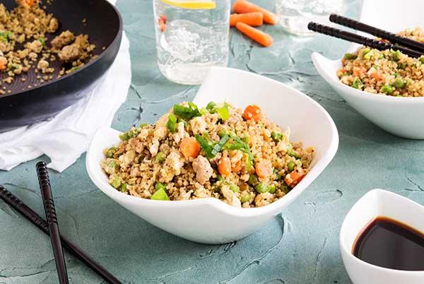 Gluten Free Pork Fried Quinoa Rice Recipe