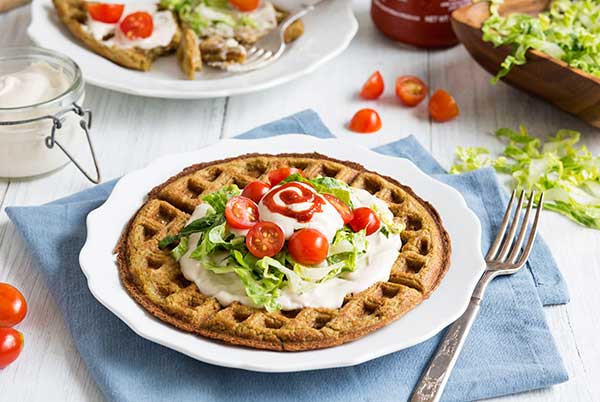 Gluten Free Vegan Falafel Waffles Recipe