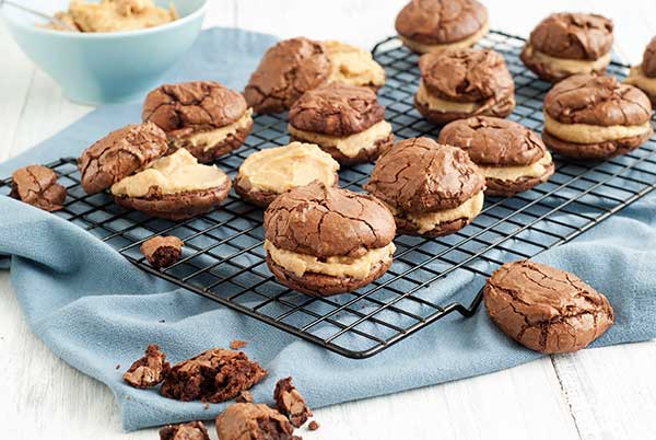 Gluten Free Sunbutter & Brownie Sandwich Cookies Recipe