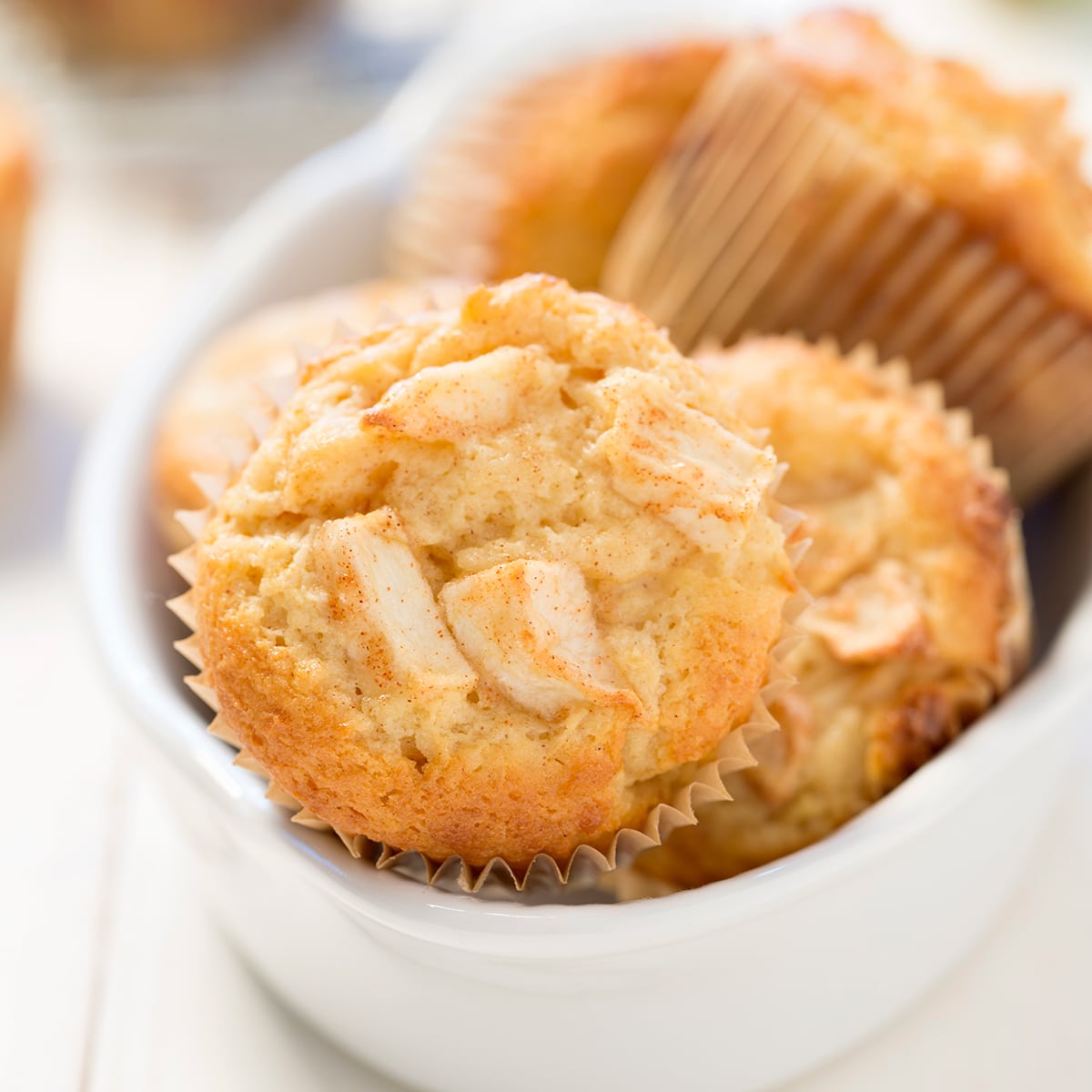 Gluten Free Apple Muffins | Chunky, Moist, Tender